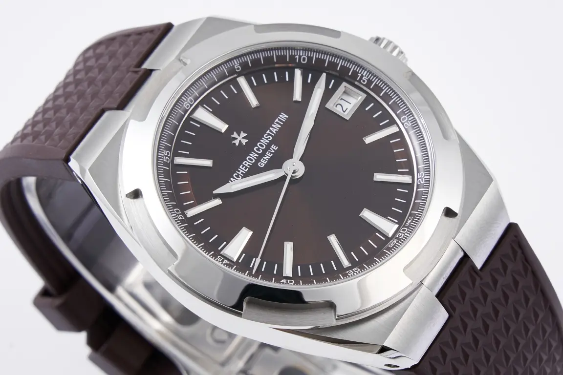 GS Factory Vacheron Constantin Overseas 4500V Series – Brown Dial, Rubber Strap, Luxury Steel Super Clone Watch – Best Replica Quality GoodFit 5760