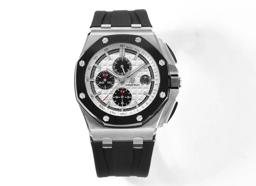 ZF Factory Audemars Piguet Royal Oak Offshore Chronograph Silver Black Rubber –  Super Clone Watch Soft 2298