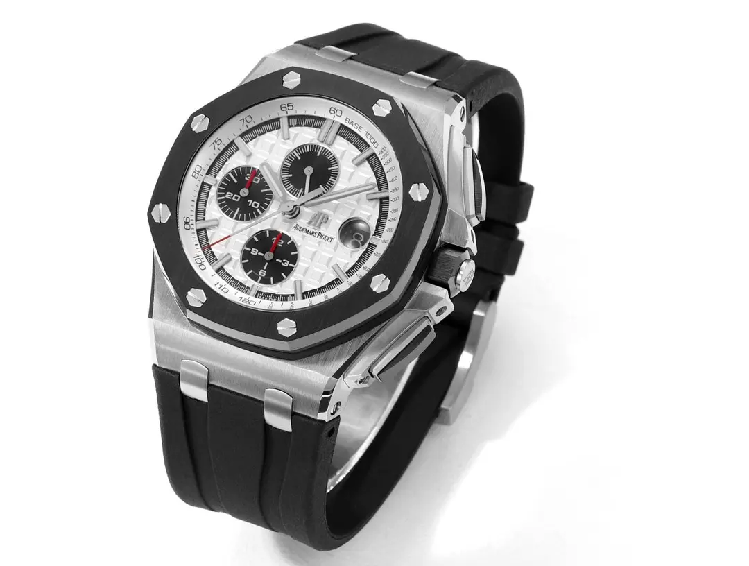 ZF Factory Audemars Piguet Royal Oak Offshore Chronograph Silver Black Rubber –  Super Clone Watch Soft 2298