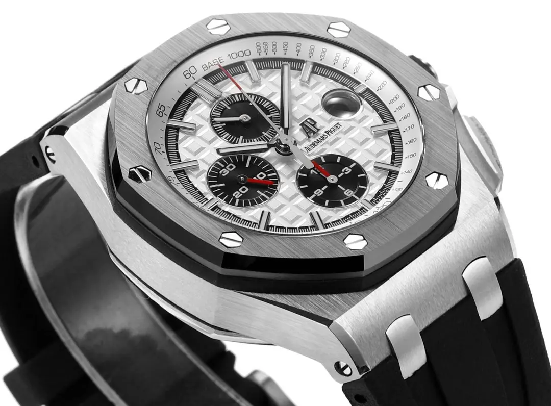 ZF Factory Audemars Piguet Royal Oak Offshore Chronograph Silver Black Rubber –  Super Clone Watch Soft 2298
