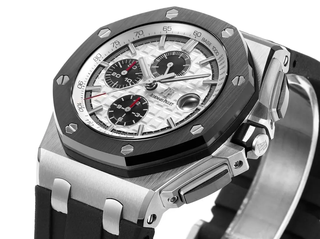 ZF Factory Audemars Piguet Royal Oak Offshore Chronograph Silver Black Rubber –  Super Clone Watch Soft 2298