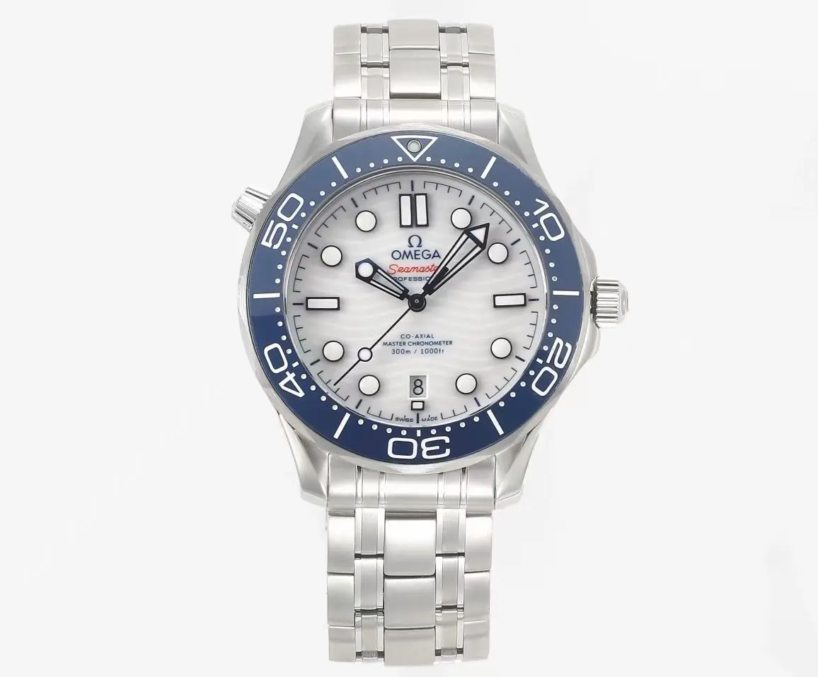 VS Factory OMEGA Seamaster Planet Ocean 600m Co-Axial Master Chronometer 42mm Diver’s Watch – White Dial, Stainless Steel Bracelet by VSF Watches Brand WeatherProof 494