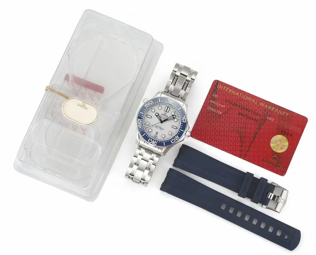 ZF Factory OMEGA Seamaster Planet Ocean 600m Co-Axial Master Chronometer 42mm Diver’s Watch – White Dial, Stainless Steel Bracelet by VSF Watches Brand EasyCare 8342