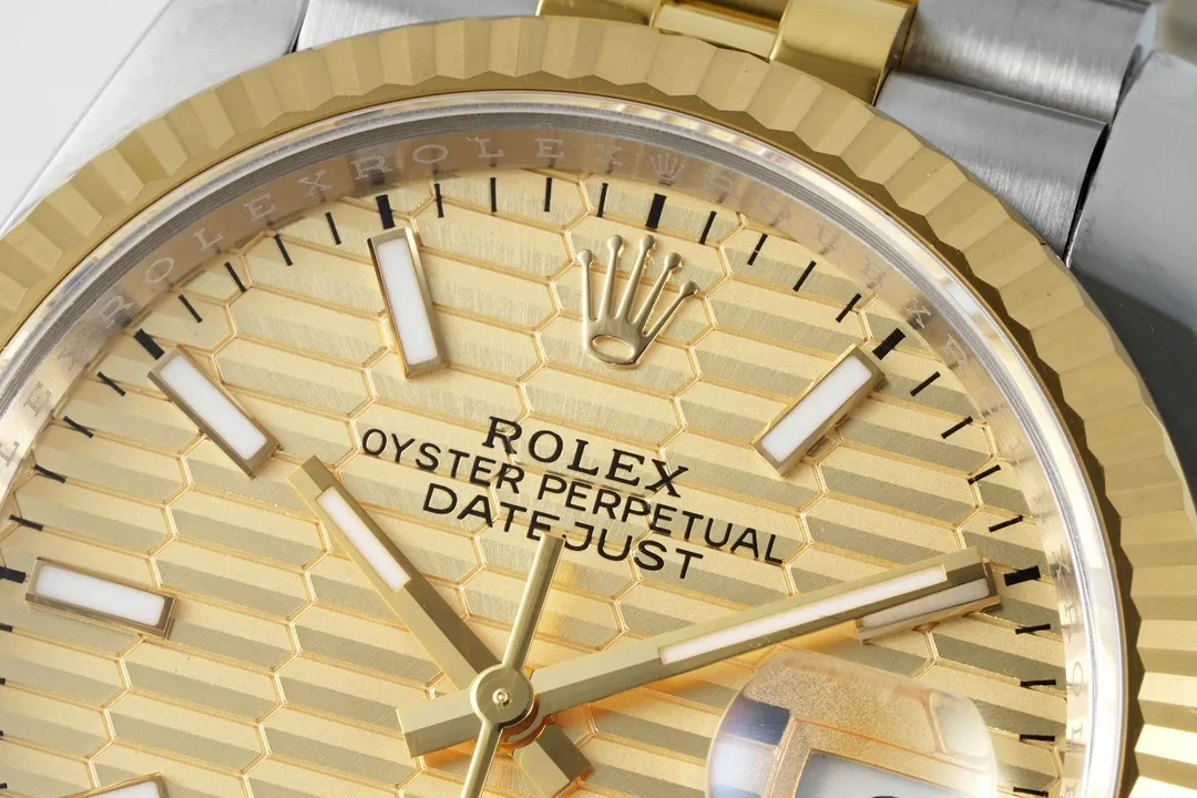 VS Factory Rolex Datejust 36mm Two-Tone Yellow Gold and Stainless Steel Jubilee Bracelet Watch TechFriendly 179