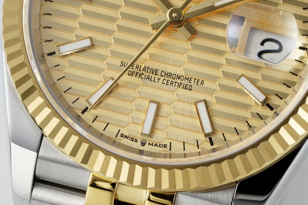 VS Factory Rolex Datejust 36mm Two-Tone Yellow Gold and Stainless Steel Jubilee Bracelet Watch TechFriendly 179