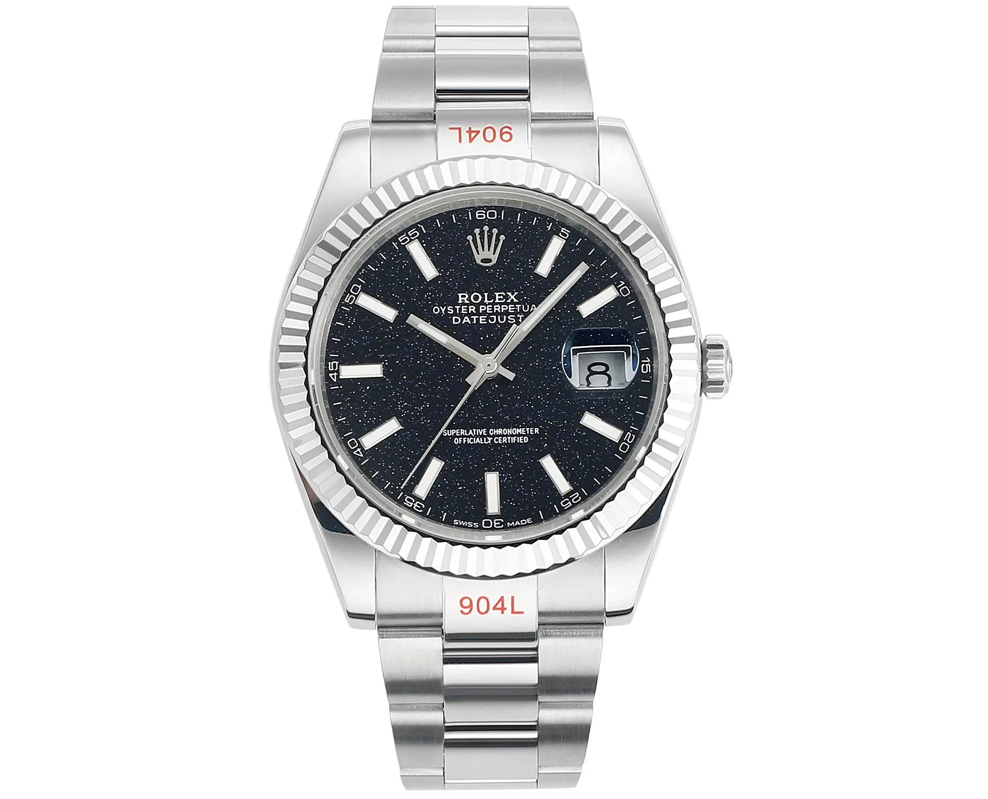 ZeroBulk VS Factory Rolex Datejust 41mm Black Dial Fluted Bezel Oystersteel Automatic Men’s Luxury Watch 4422