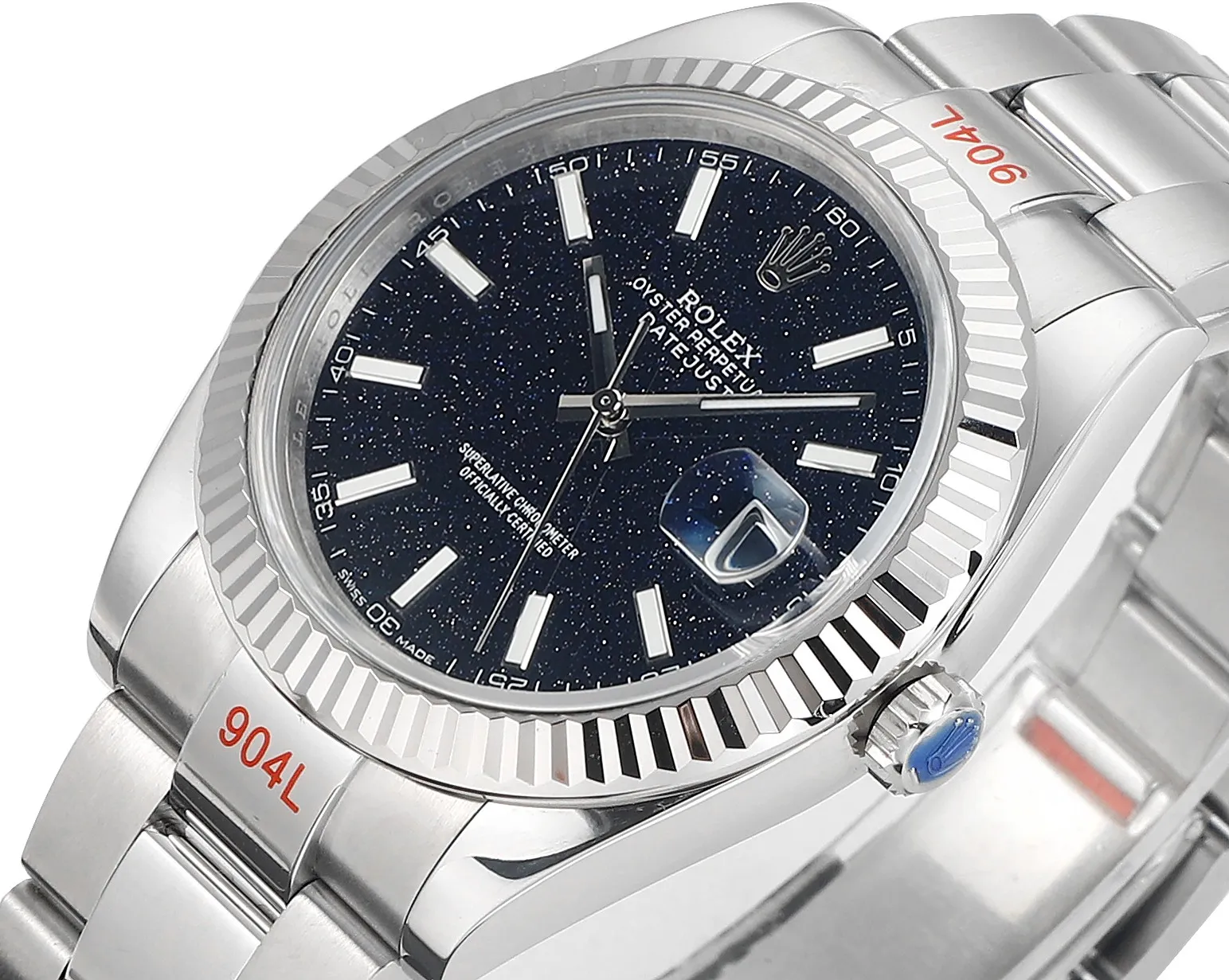 VS Factory Rolex Datejust 41mm Black Dial Fluted Bezel Oystersteel Automatic Men’s Luxury Watch GoodFit 280