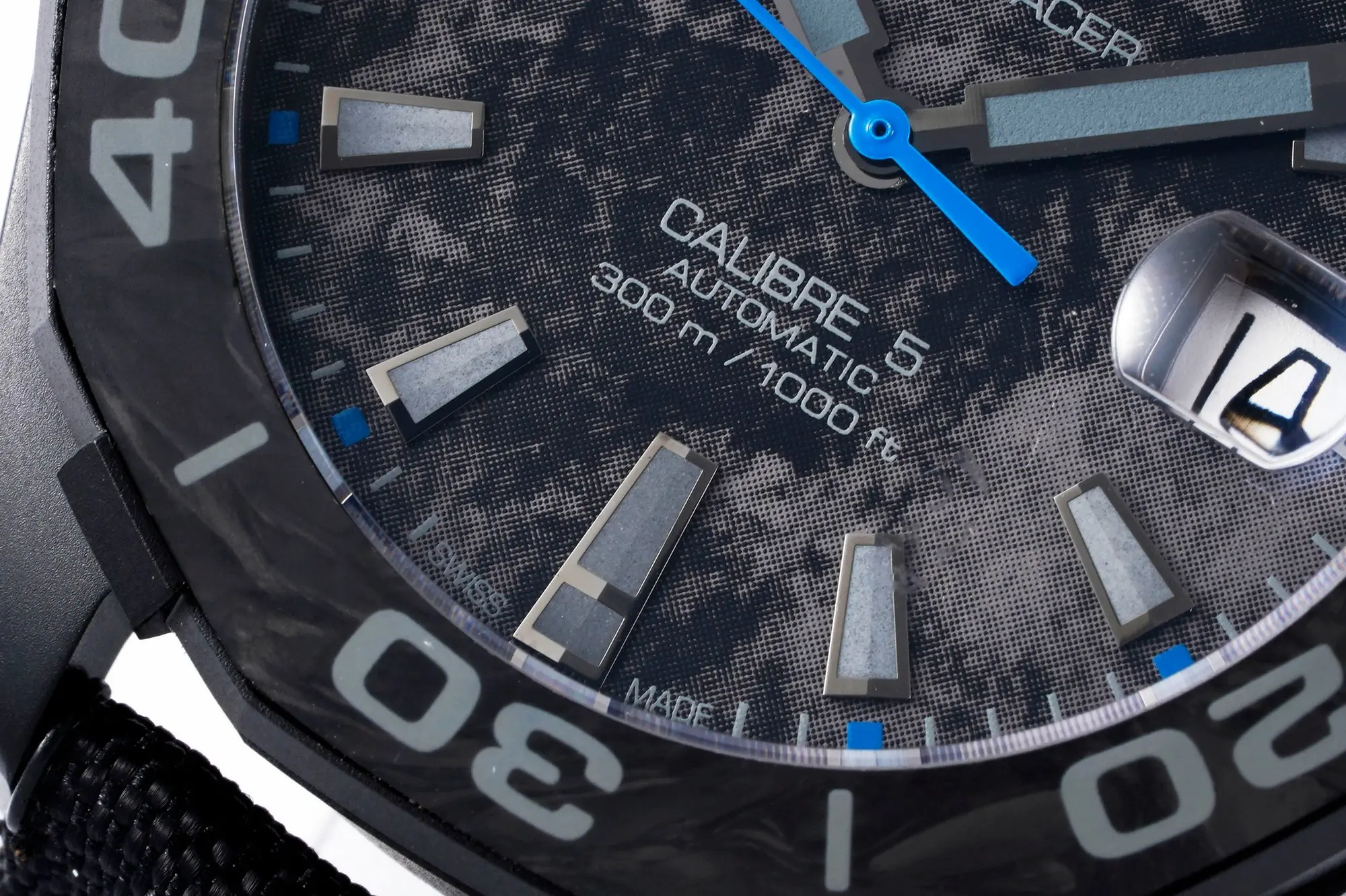 Sophisticated V6 Factory TAG Heuer Series Watch – Black with Blue Stitching,  & Formal Style, 100m Waterproof, SW200 Movement, Super Clone Replica Design 4094