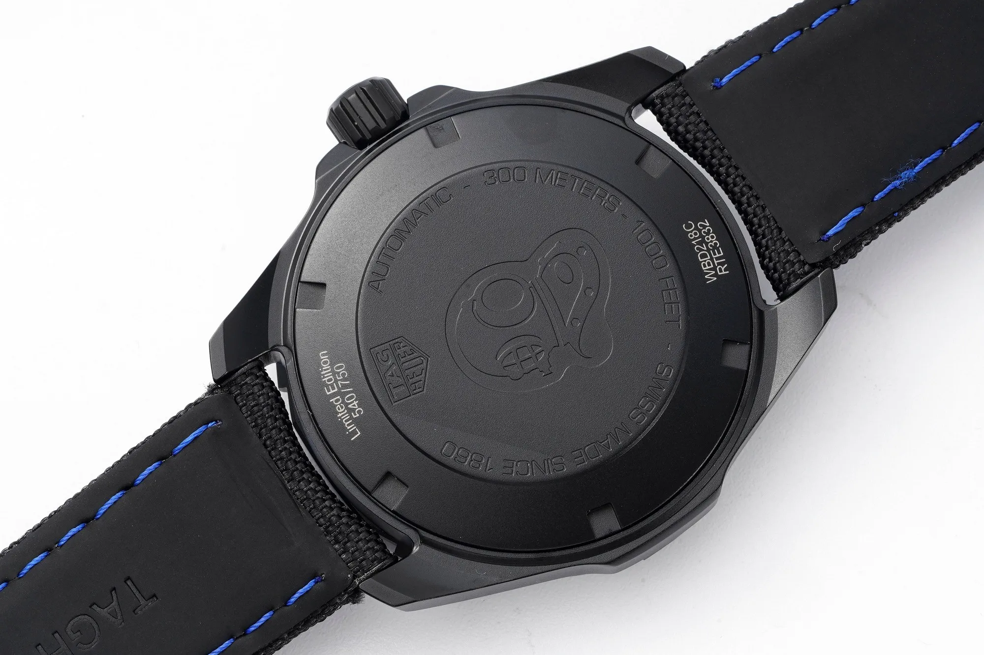Sophisticated V6 Factory TAG Heuer Series Watch – Black with Blue Stitching,  & Formal Style, 100m Waterproof, SW200 Movement, Super Clone Replica Design 4094
