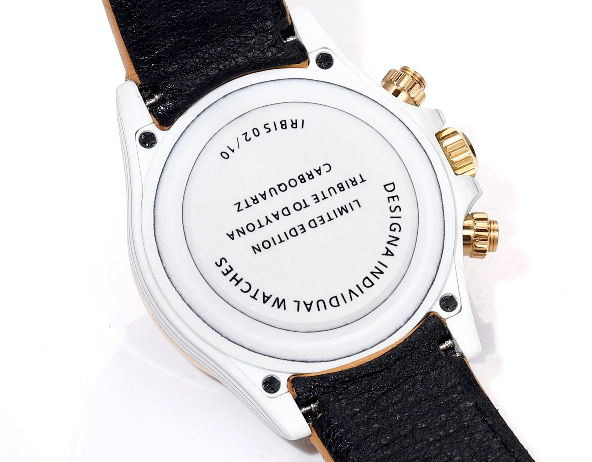 GoAnywhere Rolex Daytona Carbon Fiber Custom Edition – Champagne Dial, Brown Strap, Enhanced Night Glow Case by VSF Watches Official Store 21