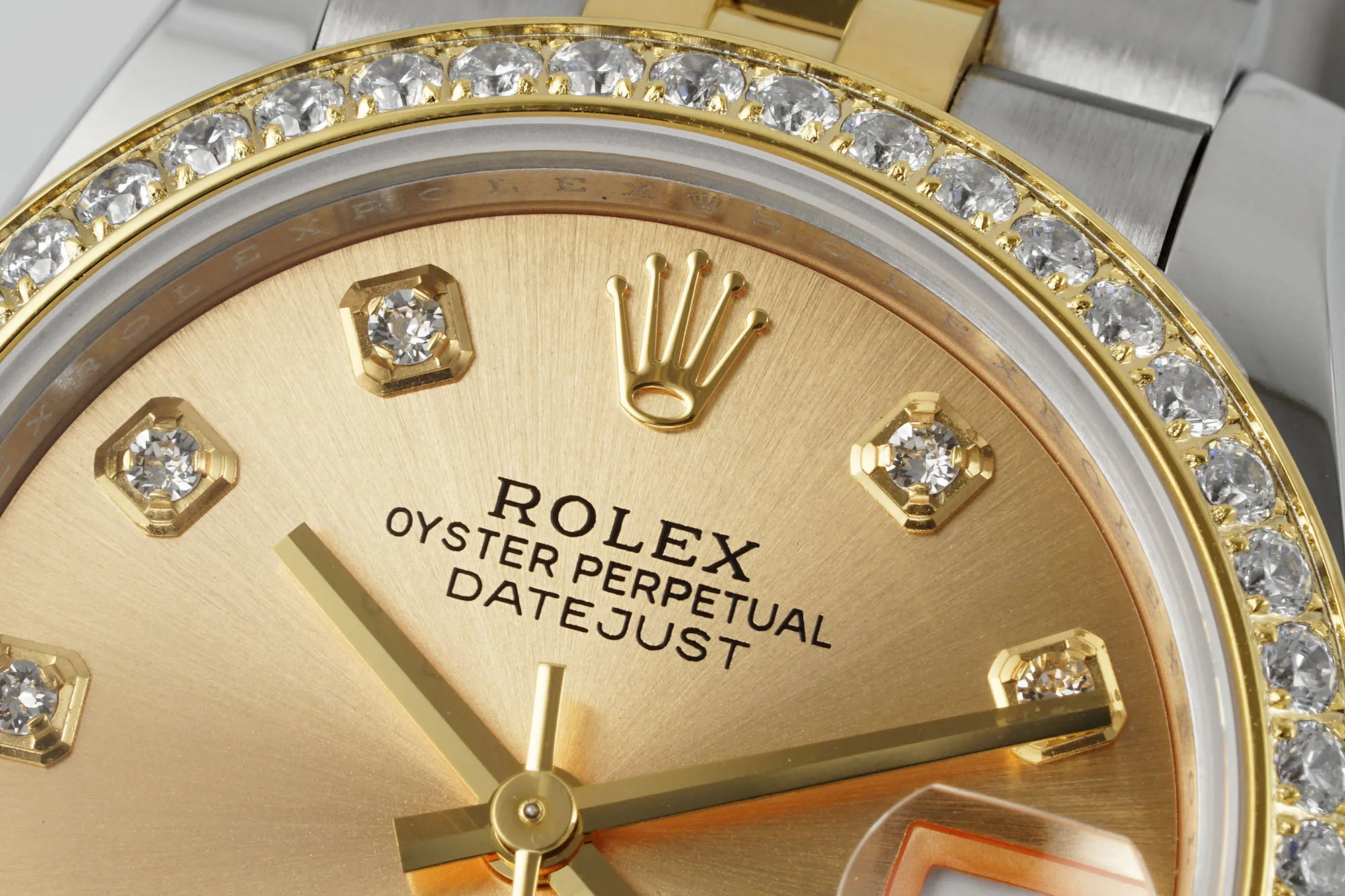 Popular AR Factory Rolex Datejust 31mm Champagne Dial Diamond Bezel Two-Tone Yellow Gold & Stainless Steel Jubilee Bracelet Women’s Watch 4903