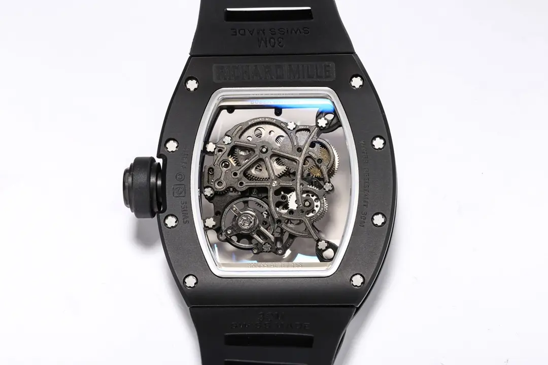 ZF Factory Richard Mille RM055 Black Rubber Super Clone Watch –  Replica Richard Mille Efficient 3864