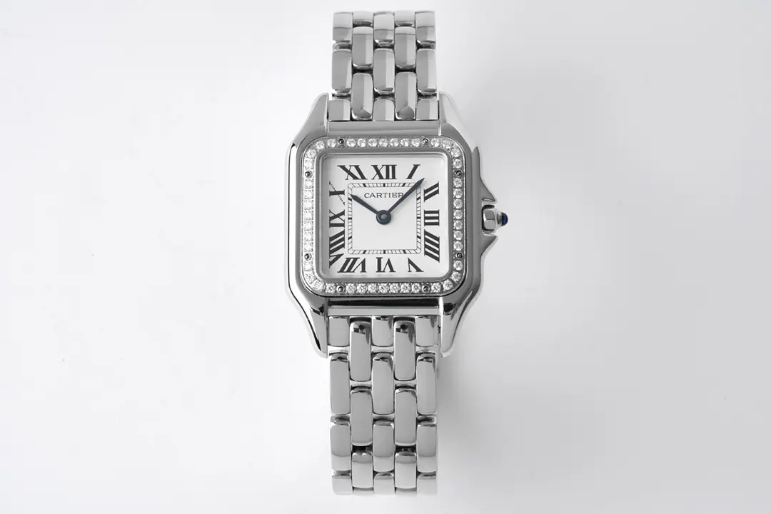 3K Factory Cartier Panthere de Cartier Watch Silver Steel Small 22MM- Top Quality Replica Watch Sophisticated 5201
