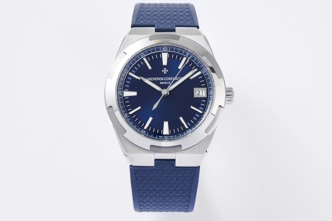 PPF Factory Vacheron Constantin Overseas 4500V Series – Blue Dial, Rubber Strap, Luxury Steel Super Clone Watch – Best Replica Quality Sleek 7076