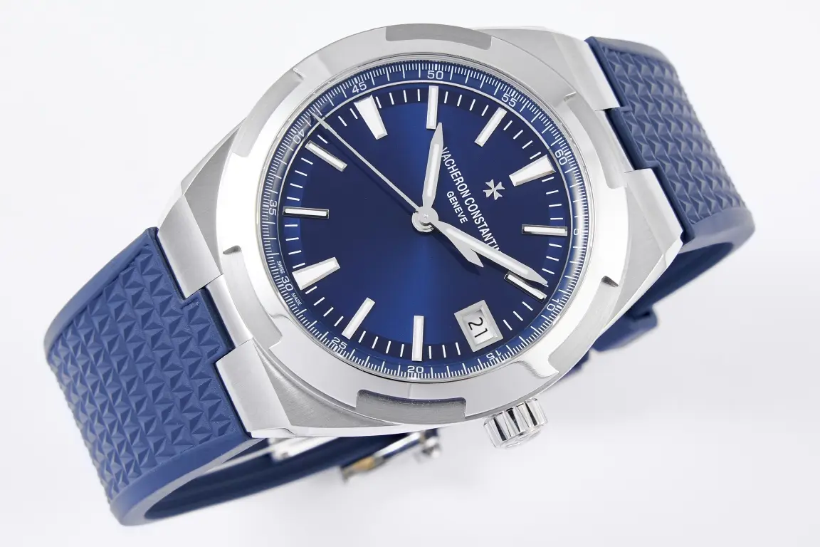 UrbanChic MKS Factory Vacheron Constantin Overseas 4500V Series – Blue Dial, Rubber Strap, Luxury Steel Super Clone Watch – Best Replica Quality 6696