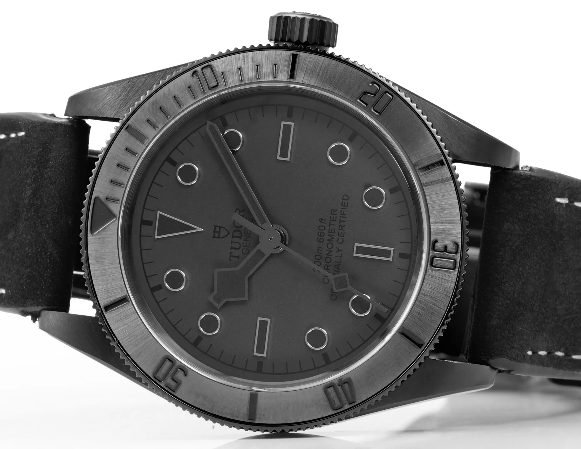 Durable ZF Factory Tudor Black Bay Fifty-Eight Automatic Men’s Dive Watch – Black Dial, Matte Black Bezel, Black Leather Strap 4265