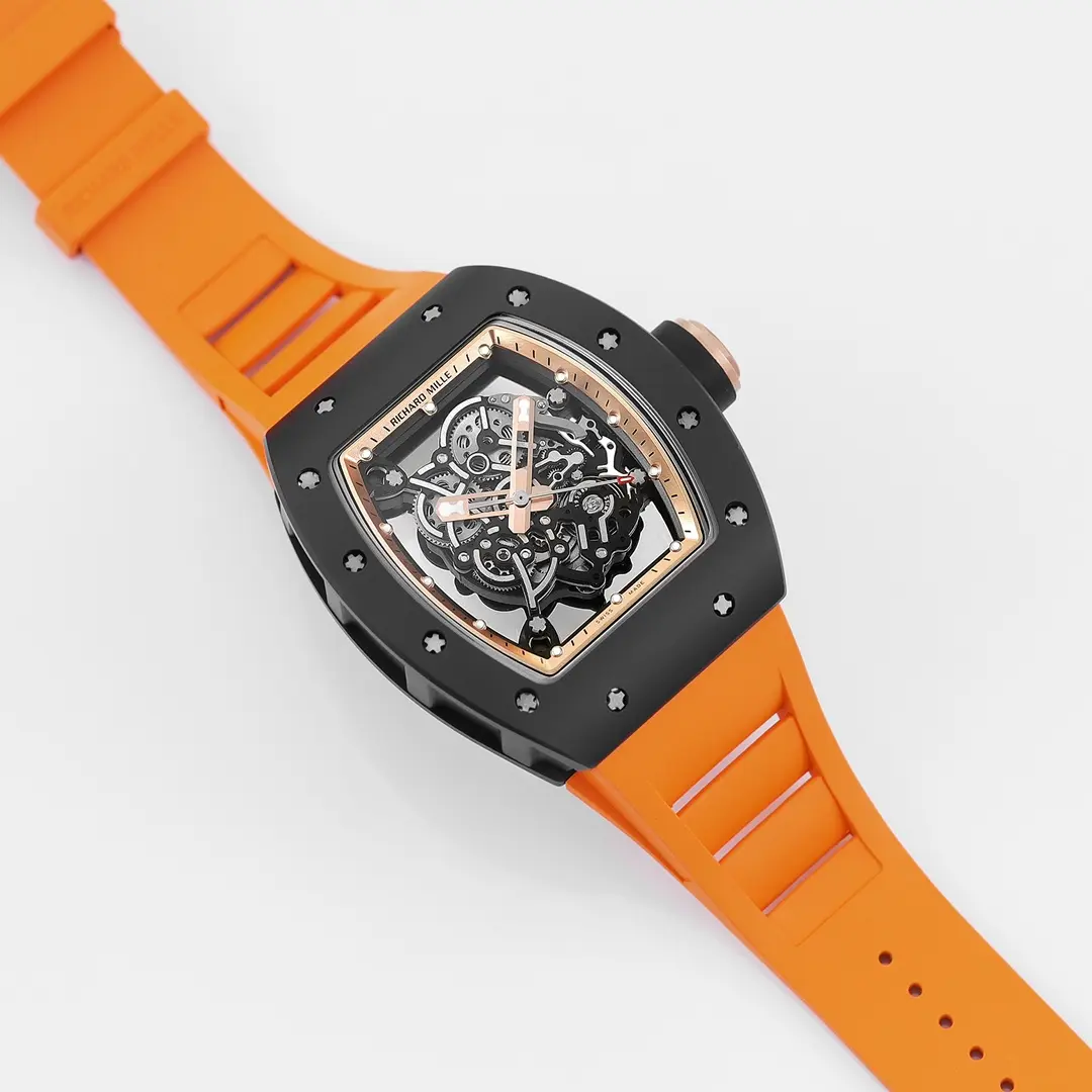 RM Factory Richard Mille Black Ceramic Orange Strap Super Clone Watch –  Replica Richard Mille Chic 7378