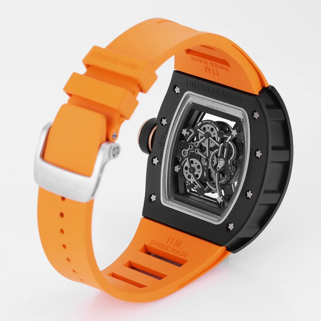 RM Factory Richard Mille Black Ceramic Orange Strap Super Clone Watch –  Replica Richard Mille Chic 7378