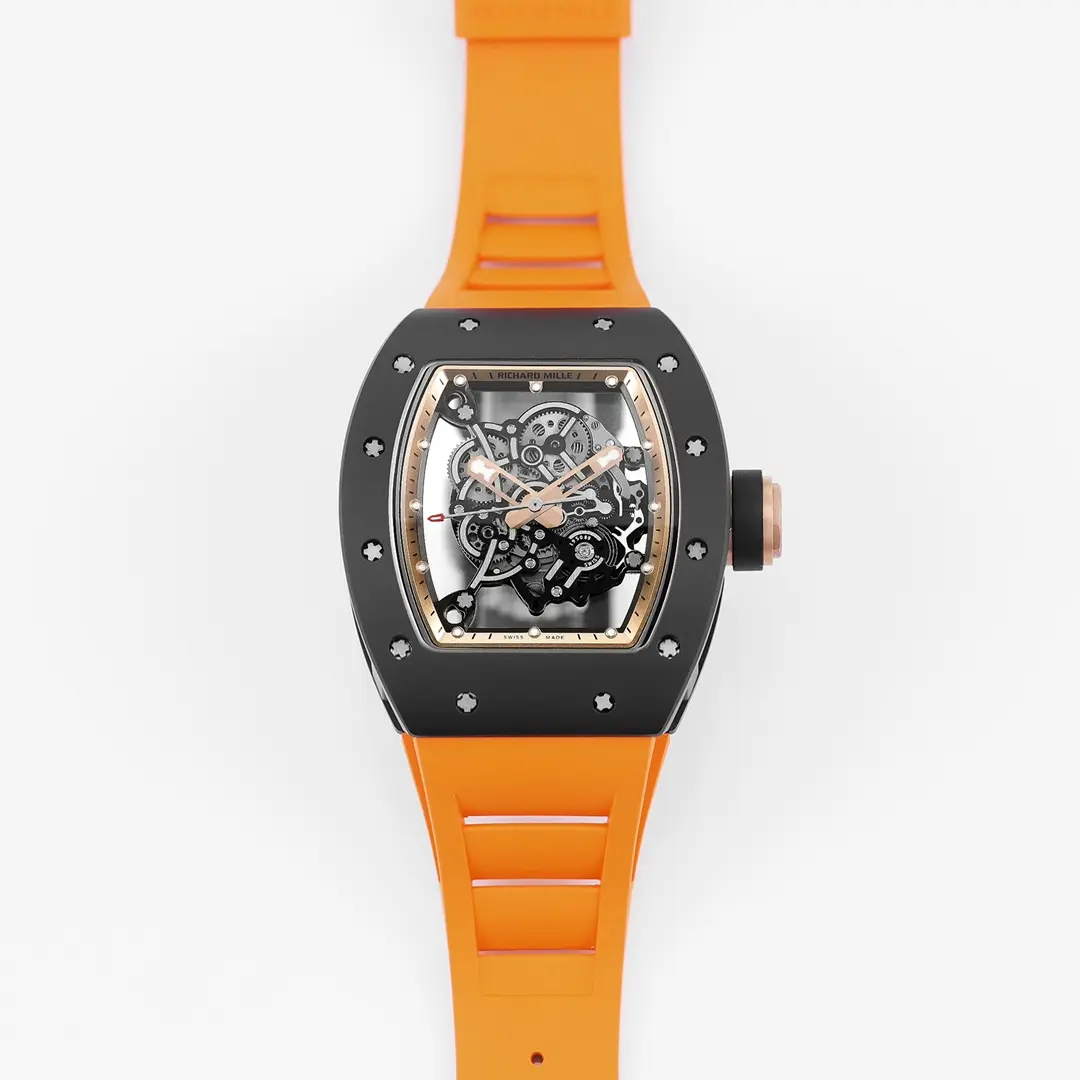 RM Factory Richard Mille Black Ceramic Orange Strap Super Clone Watch –  Replica Richard Mille Chic 7378
