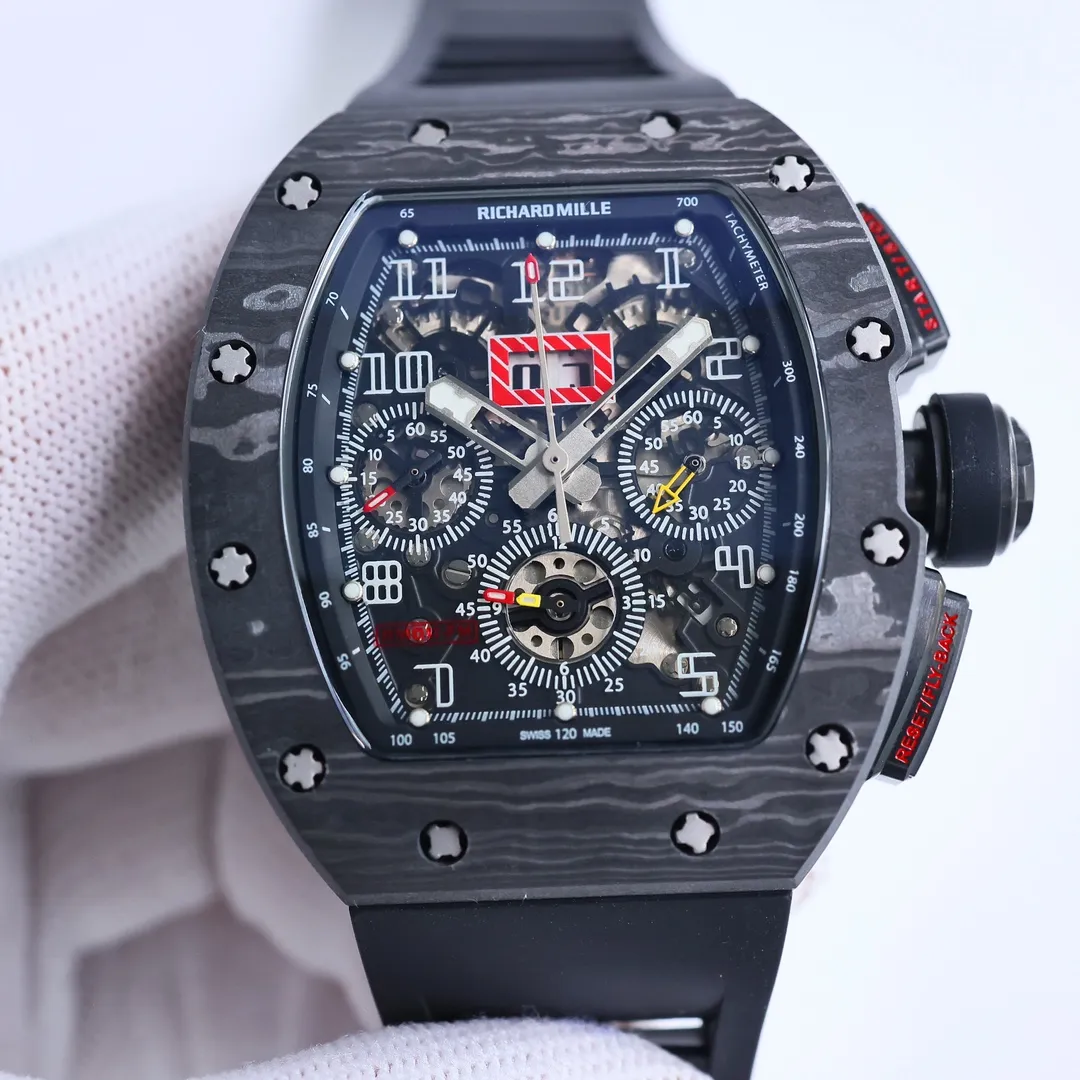 Casual RM Factory Richard Mille RM011-FM Black Chronograph Super Clone Watch –  Replica Richard Mille 7405
