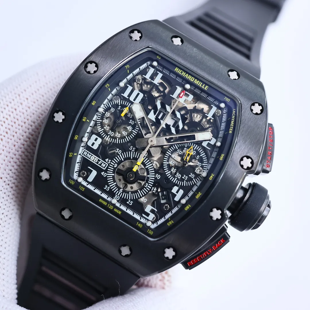 Casual RM Factory Richard Mille RM011-FM Black Chronograph Super Clone Watch –  Replica Richard Mille 7405