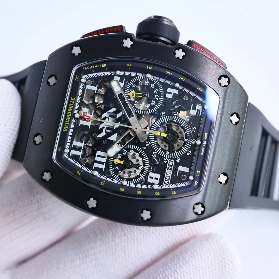Casual RM Factory Richard Mille RM011-FM Black Chronograph Super Clone Watch –  Replica Richard Mille 7405