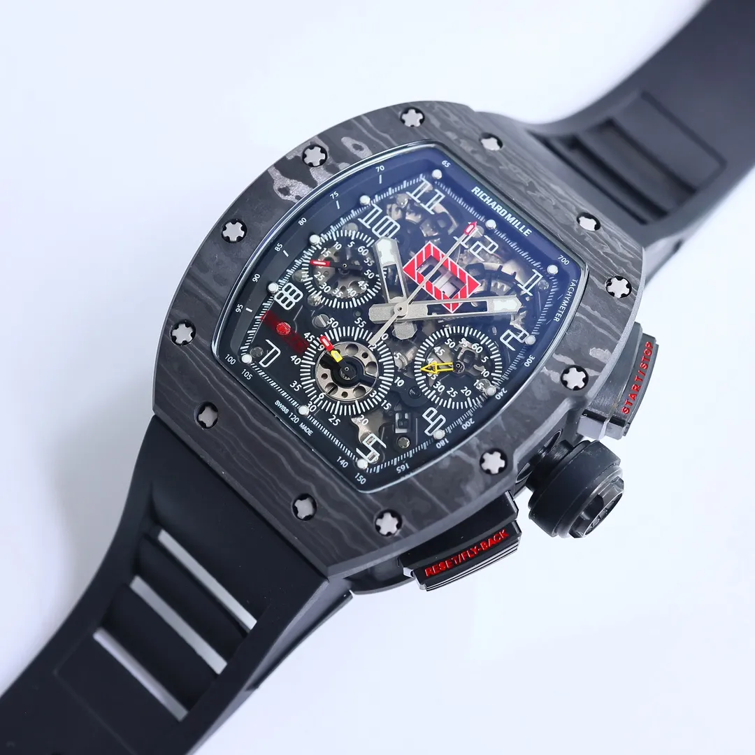 Casual RM Factory Richard Mille RM011-FM Black Chronograph Super Clone Watch –  Replica Richard Mille 7405