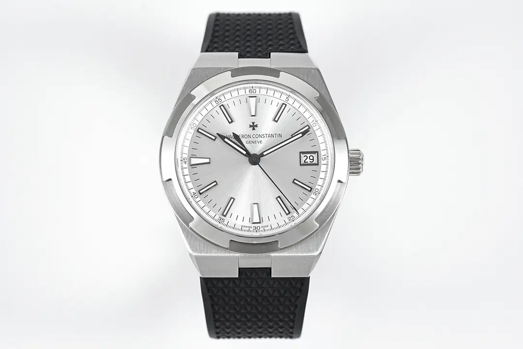 TravelReady PPF Factory Vacheron Constantin Overseas Automatic Watch – Silver Dial, Black Rubber Strap, 41mm Stainless Steel Case, Best Super Clone Quality 7162