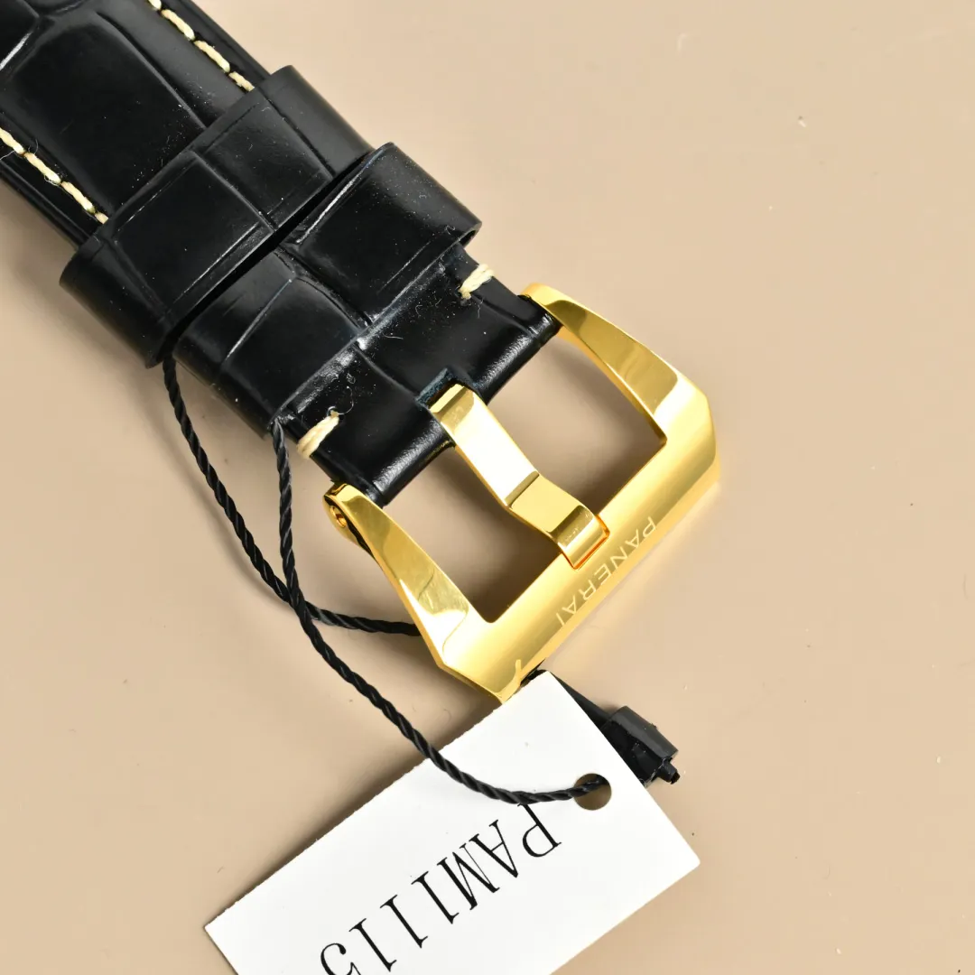 VS Factory Panerai Luminor Marina Automatic Gold Case Black Dial Men’s Watch with Black Alligator Leather Strap Reliable 792