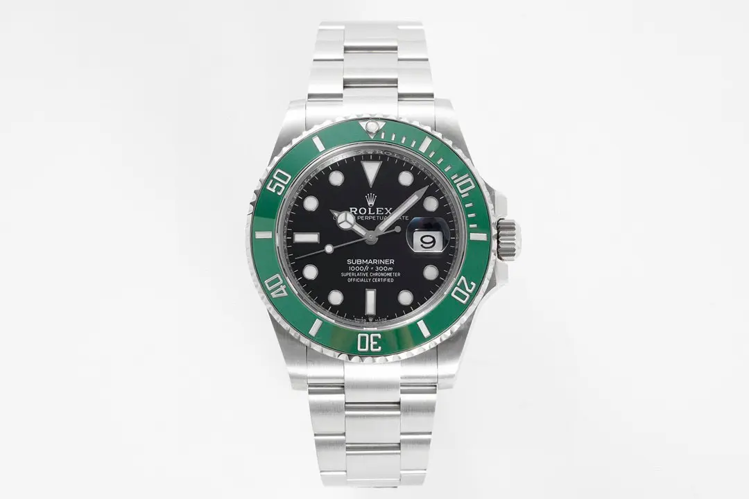 VS Factory Rolex Submariner 41MM Green Bezel Black Dial Stainless Steel Luxury Watch –  Timepiece SmoothTexture 4319