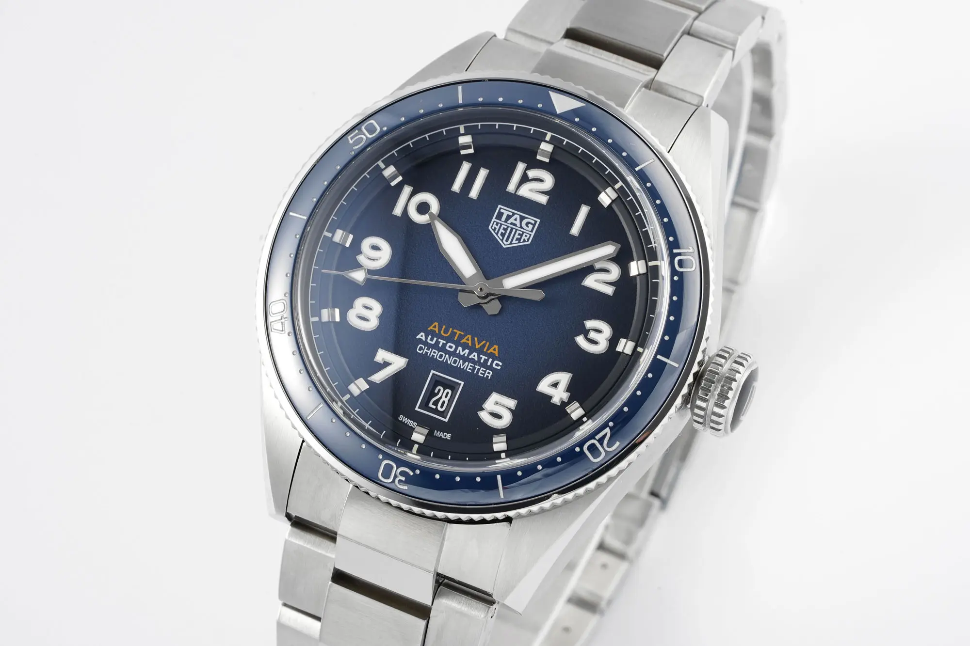 UrbanChic V6 Factory TAG Heuer Series Watch – Blue Dial, Stainless Steel, Automatic Movement, Formal &  Style, Super Clone Replica Edition 4095