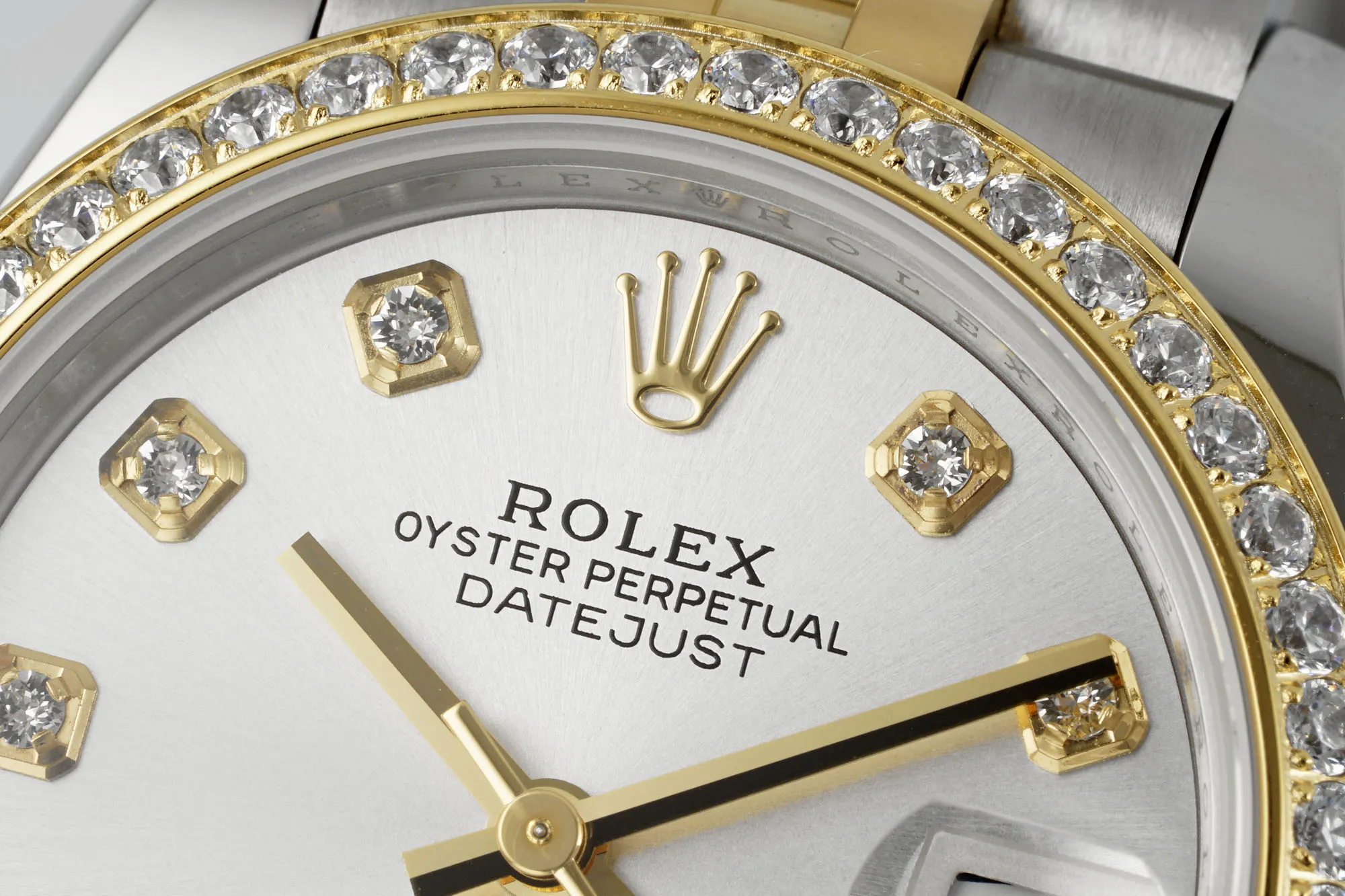 Chic AR Factory Rolex Lady-Datejust 31mm Stainless Steel and 18K Yellow Gold Diamond Bezel White Dial Jubilee Bracelet Watch 4994