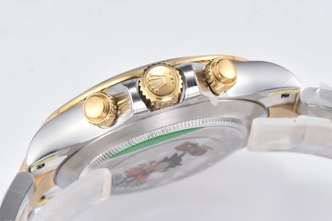 BT Factory Rolex Daytona Watch with Moissanite Diamonds – Two-Tone with Mother-of-Pearl Dial by VSF Watches Brand Vibrant 4816