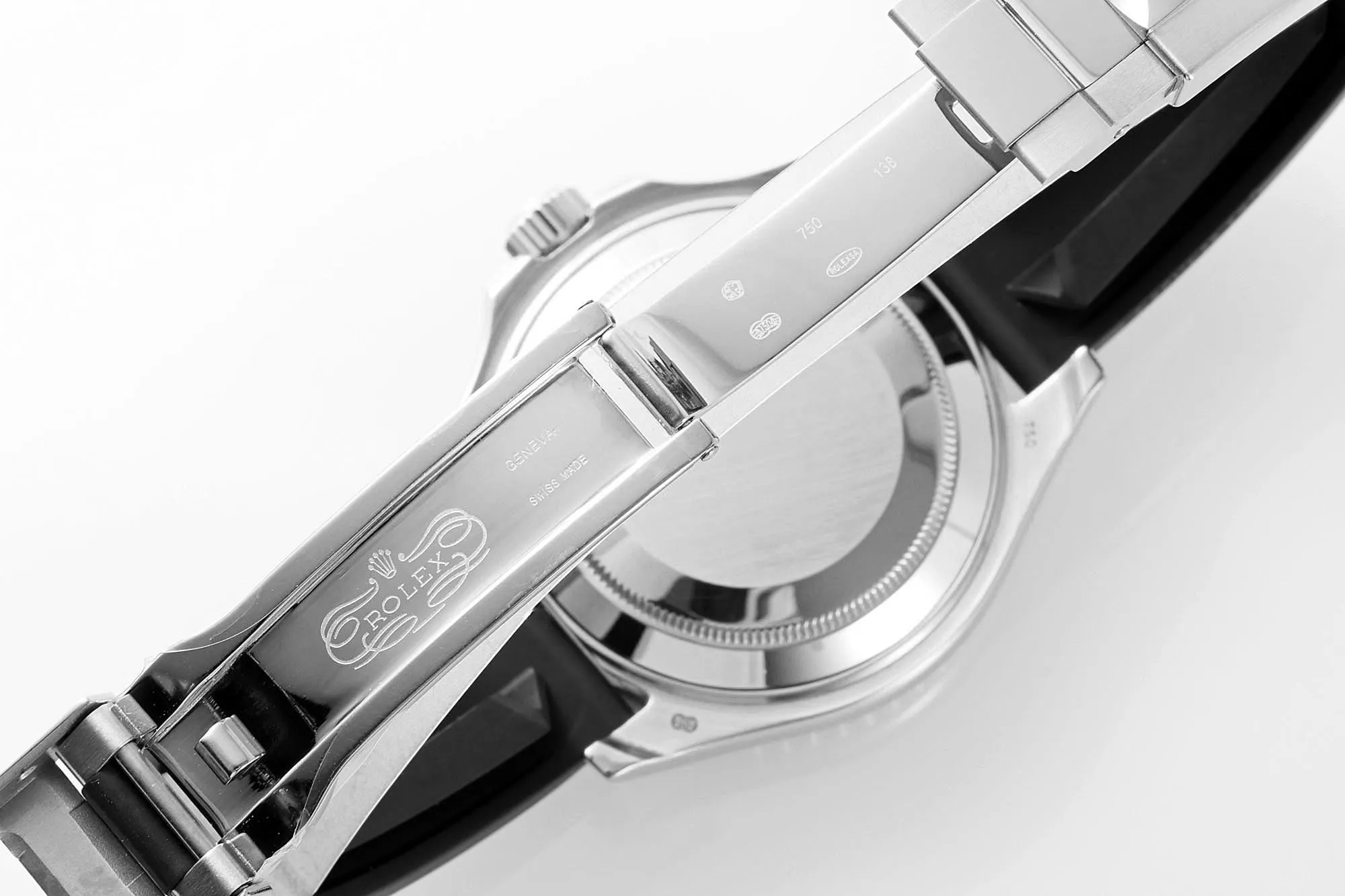 SoftTouch Rolex Yacht-Master “Heavy Edition” – Black Dial with Rainbow Bezel, Rubber Strap &  Quality Craftsmanship 352