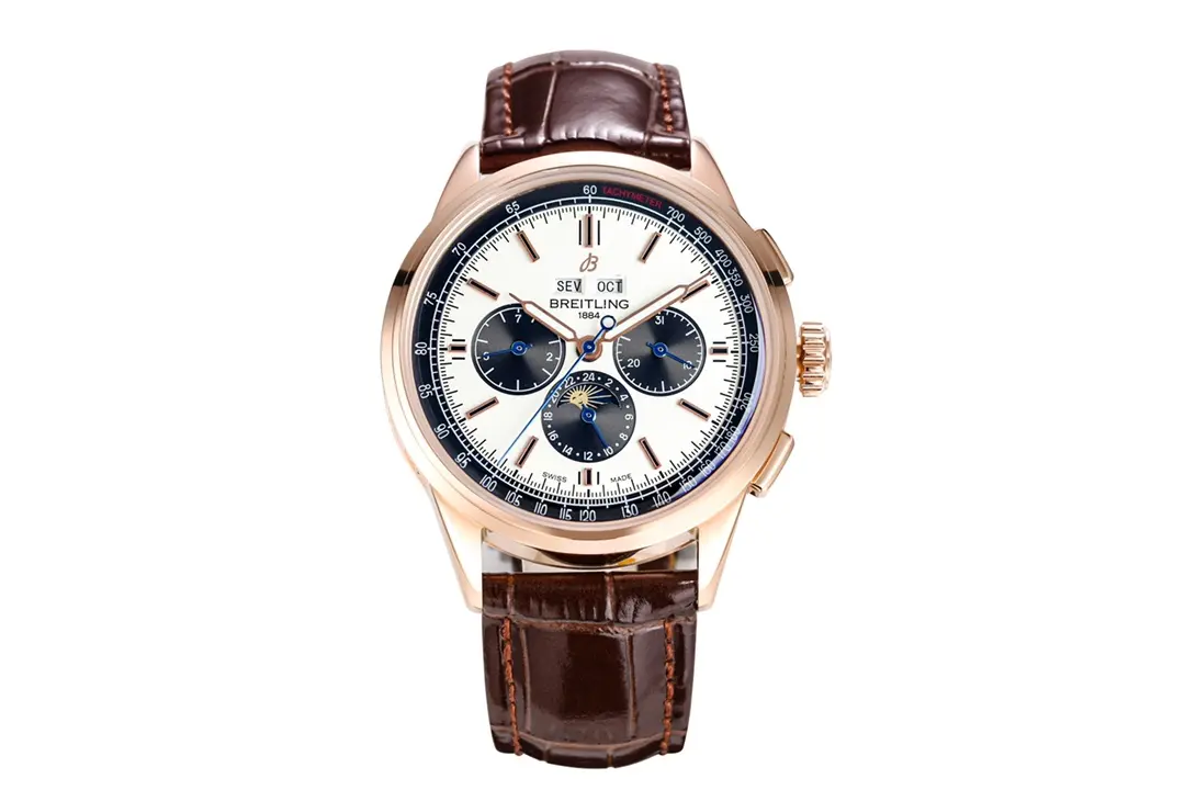 GF Factory Breitling Premier B25 Chronograph Rose Gold Brown Leather – Super Clone Luxury Watch EasyMatch 5648