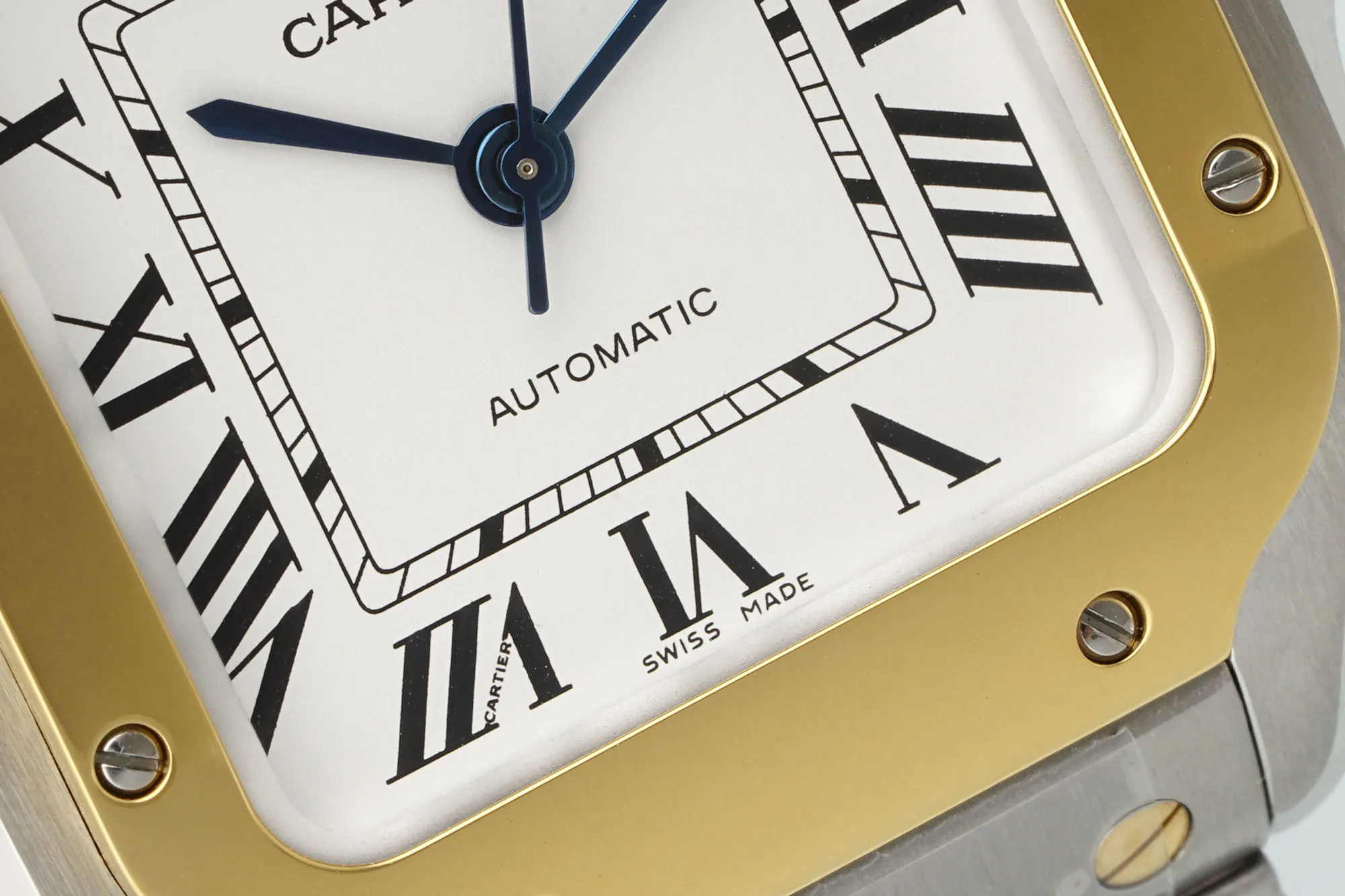 AF Factory Cartier Santos de Cartier Medium Automatic Watch Two-Tone Stainless Steel and Yellow Gold Roman Dial W SportInspired 2771
