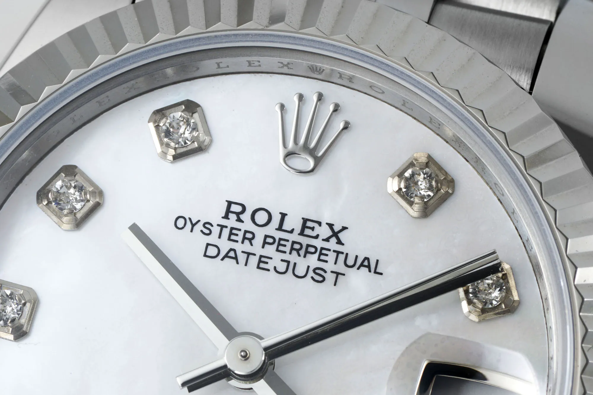 AR Factory Rolex Datejust 31mm White Dial Diamond Bezel Jubilee Bracelet Stainless Steel Ladies Watch Contemporary 4958