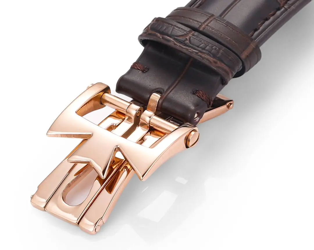 ZipUp PPF Factory Vacheron Constantin Traditionnelle 83520 000R-9909 Mechanical Watch – Rose Gold, Brown Leather Strap, Multi-Function Dial, Top Super Clone Watch 4256