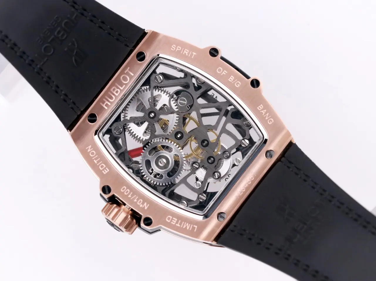Popular ZF Factory Hublot Masterpiece 906 Rose Gold Platinum Plated Tourbillon Watch with Black Leather Strap – Super Clone Excellence 1392