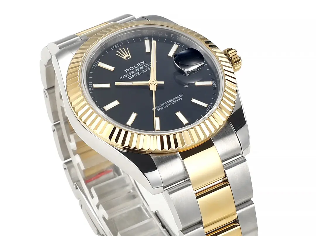 Functional Rolex Datejust Two-Tone Black Dial Automatic Watch with 3235 Movement – Super Clone 184