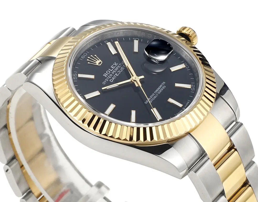 Functional Rolex Datejust Two-Tone Black Dial Automatic Watch with 3235 Movement – Super Clone 184