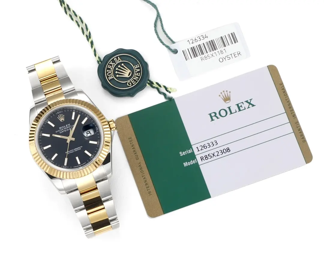 Functional Rolex Datejust Two-Tone Black Dial Automatic Watch with 3235 Movement – Super Clone 184