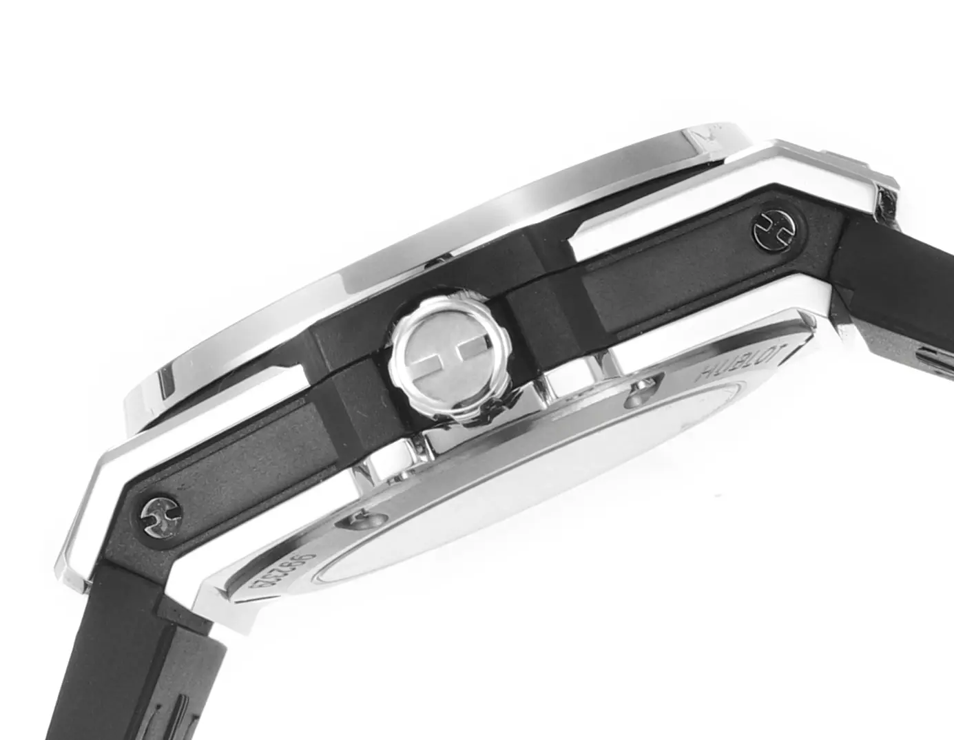 WWF Factory Hublot Big Bang One-Click 39mm Stainless Steel White Pave Watch with Black Strap – Super Clone Edition Effortless 923