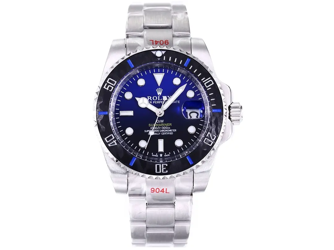 Sustainable Rolex Submariner PARAKEET – Custom Blue Gradient Dial, Carbon Fiber Bezel, Stainless Steel Luxury Watch by VSF Watches 317