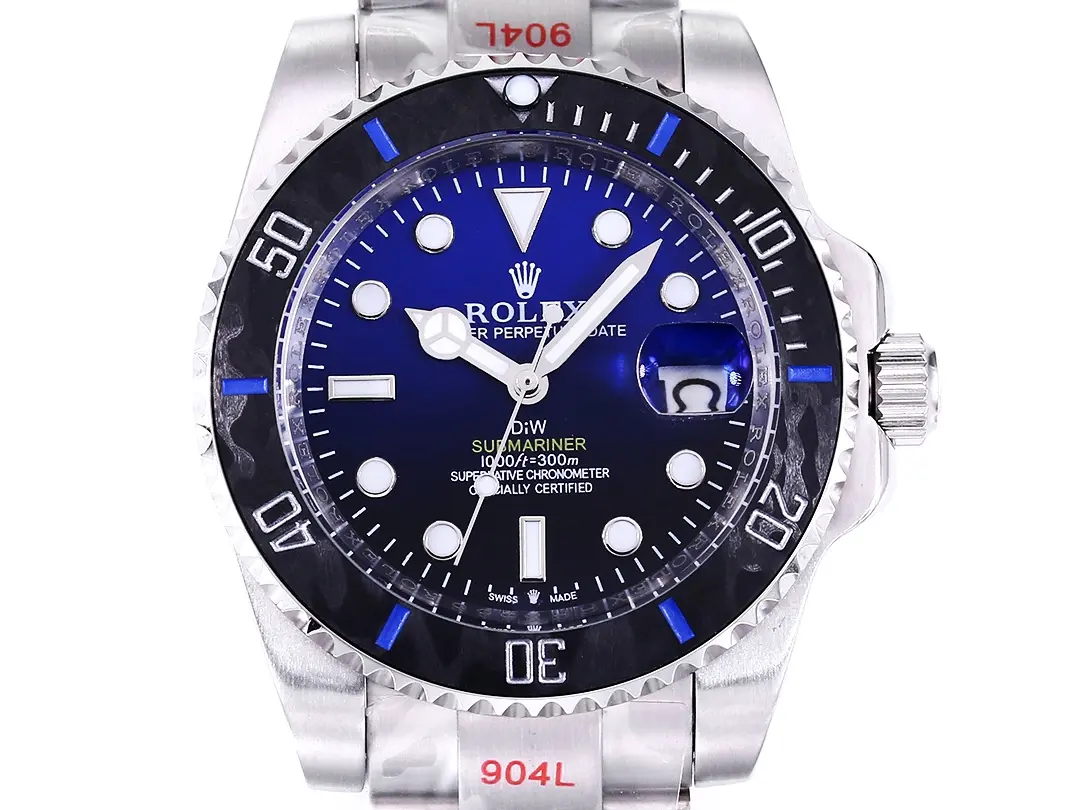 Sustainable Rolex Submariner PARAKEET – Custom Blue Gradient Dial, Carbon Fiber Bezel, Stainless Steel Luxury Watch by VSF Watches 317
