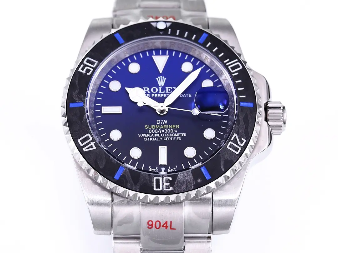 Sustainable Rolex Submariner PARAKEET – Custom Blue Gradient Dial, Carbon Fiber Bezel, Stainless Steel Luxury Watch by VSF Watches 317