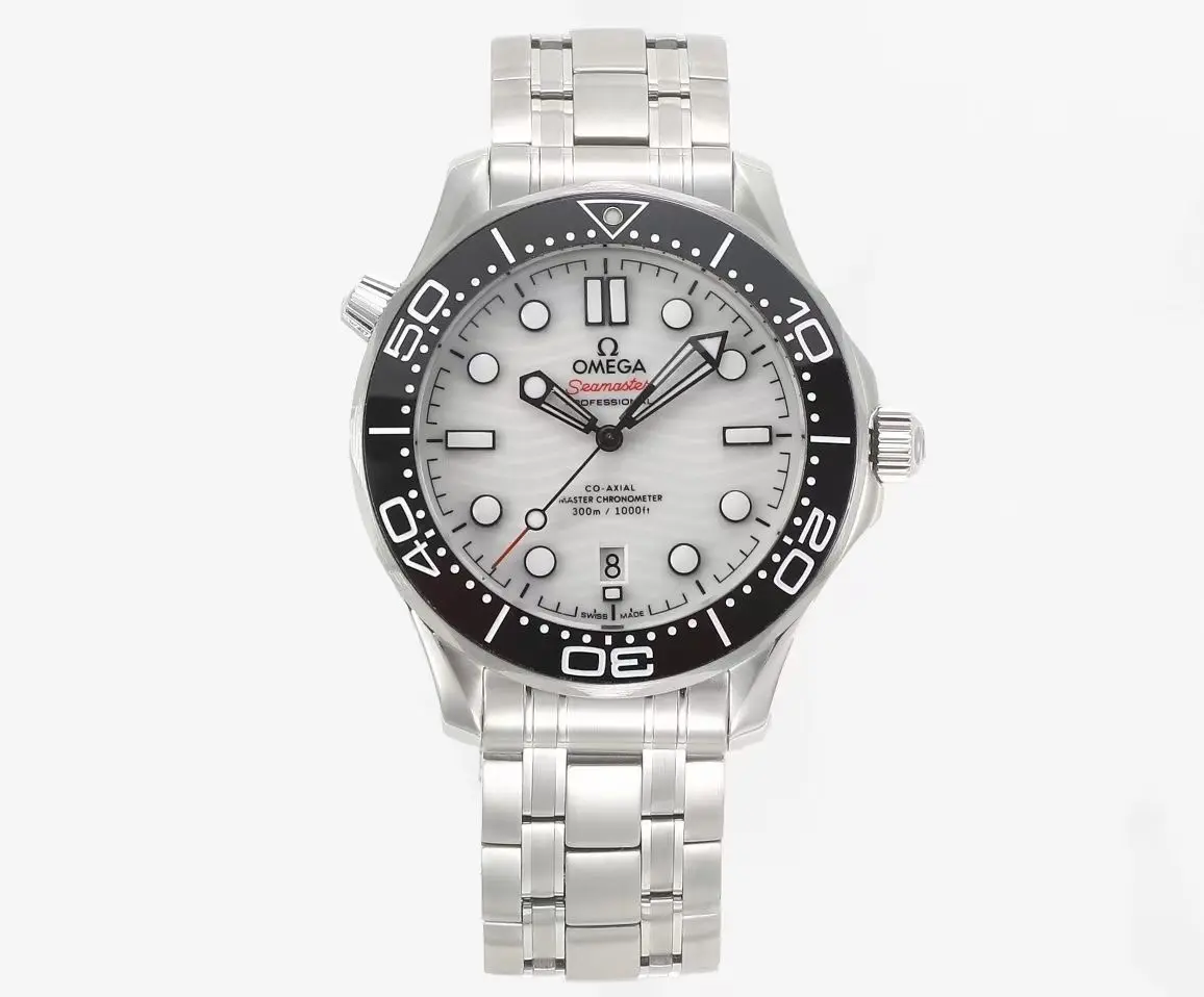 VS Factory OMEGA Seamaster Planet Ocean 600m Co-Axial Master Chronometer 42mm Diver’s Watch – Stainless Steel with Black Ceramic Bezel, White Dial by VSF Watch EasyCare 4349