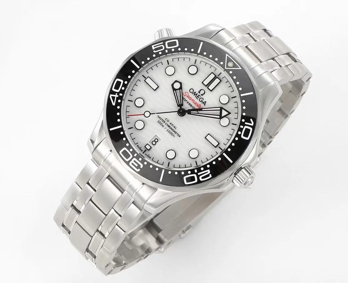 Trendsetting VS Factory OMEGA Seamaster Planet Ocean 600m Co-Axial Master Chronometer 42mm Diver’s Watch – Stainless Steel with Black Ceramic Bezel, White Dial by VSF Watch 479