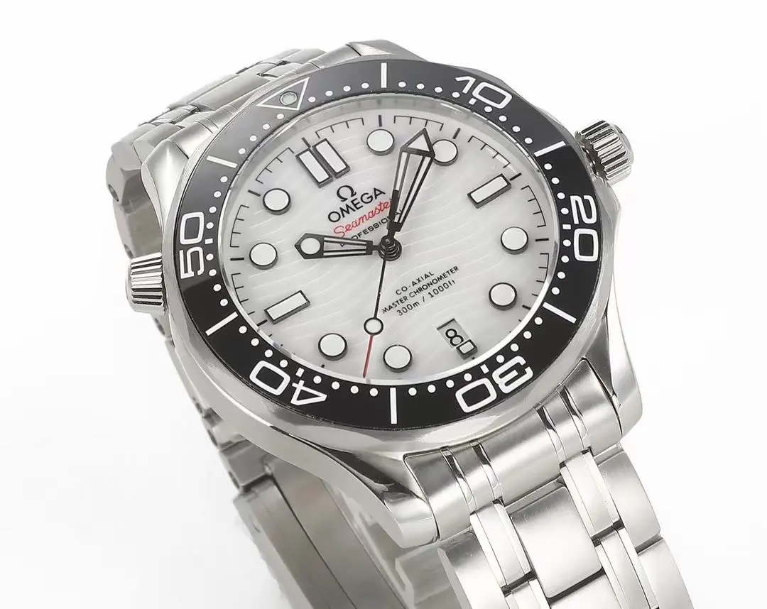 Trendsetting VS Factory OMEGA Seamaster Planet Ocean 600m Co-Axial Master Chronometer 42mm Diver’s Watch – Stainless Steel with Black Ceramic Bezel, White Dial by VSF Watch 479