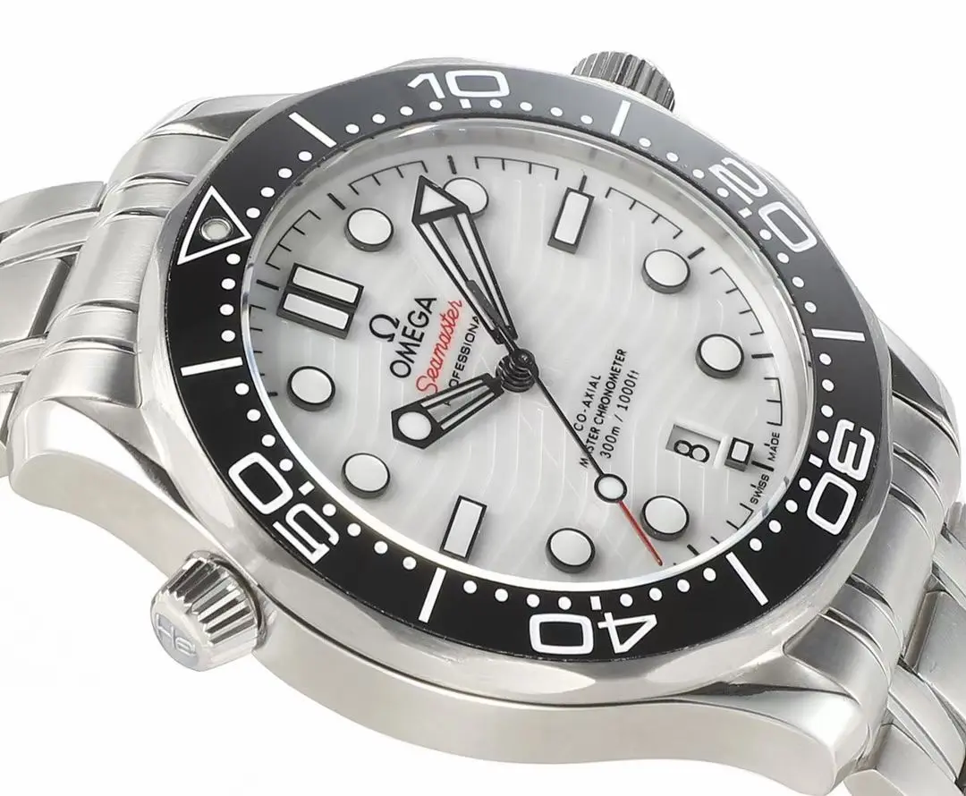 Trendsetting VS Factory OMEGA Seamaster Planet Ocean 600m Co-Axial Master Chronometer 42mm Diver’s Watch – Stainless Steel with Black Ceramic Bezel, White Dial by VSF Watch 479